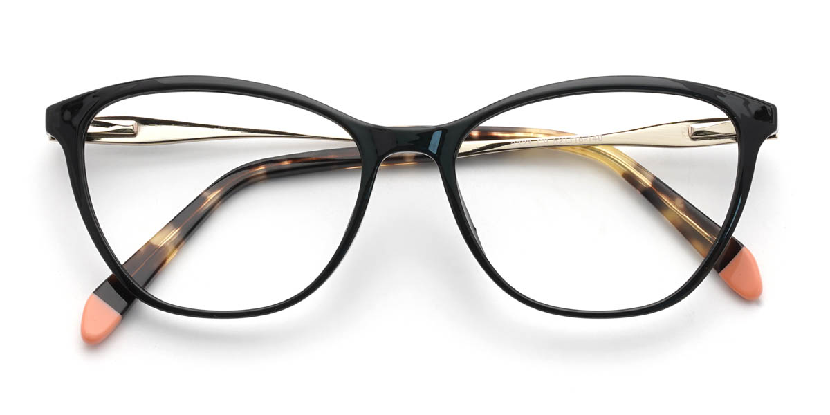Black Coralynn Glasses - Cat Eye Glasses