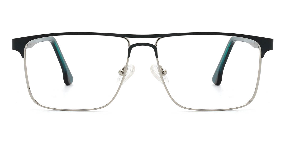 Black Silver Haelynn - Rectangle Glasses