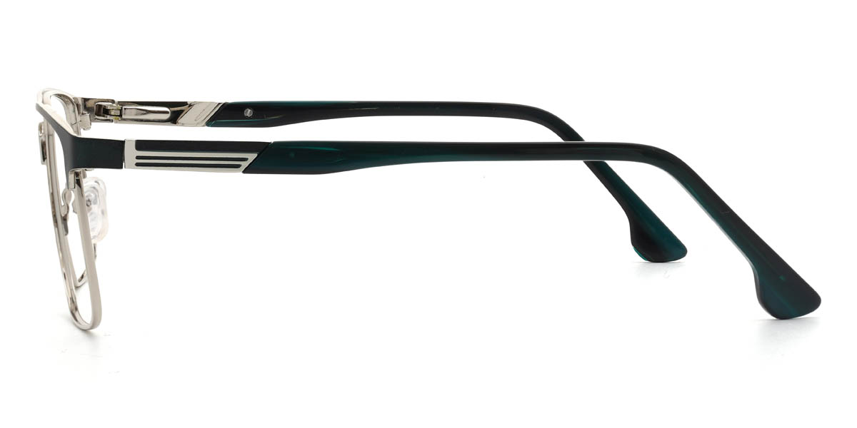 Black Silver Haelynn Glasses - Rectangle Glasses