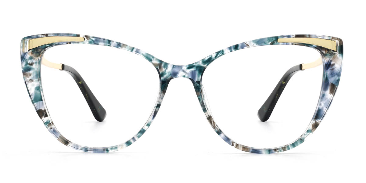 Blue Tortoiseshell Lesley - Cat Eye Glasses
