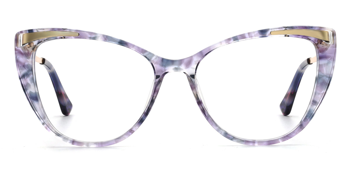 Purple Tortoiseshell Lesley - Cat Eye Glasses