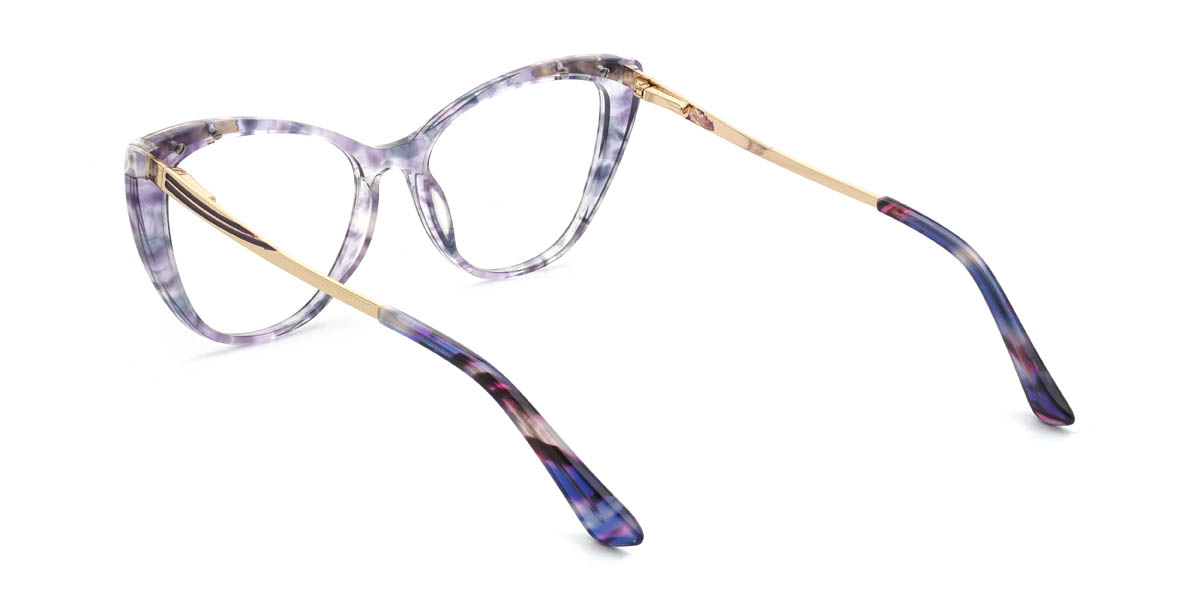 Purple Tortoiseshell Lesley Glasses - Cat Eye Glasses