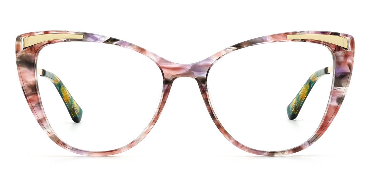 Red Tortoiseshell Lesley Glasses - Cat Eye Glasses