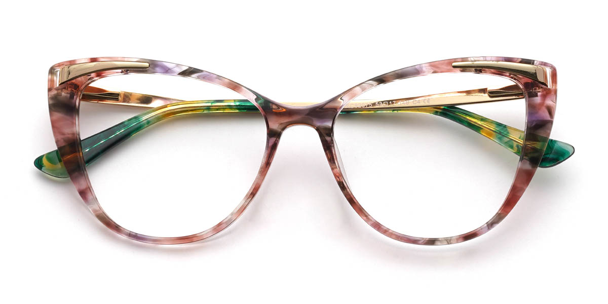 Red Tortoiseshell Lesley Glasses - Cat Eye Glasses