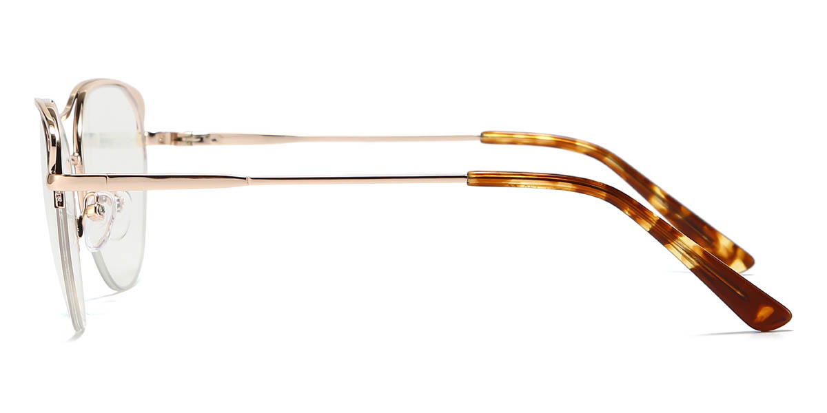 Marrón dorado Nalaya Gafas - Oval Glasses