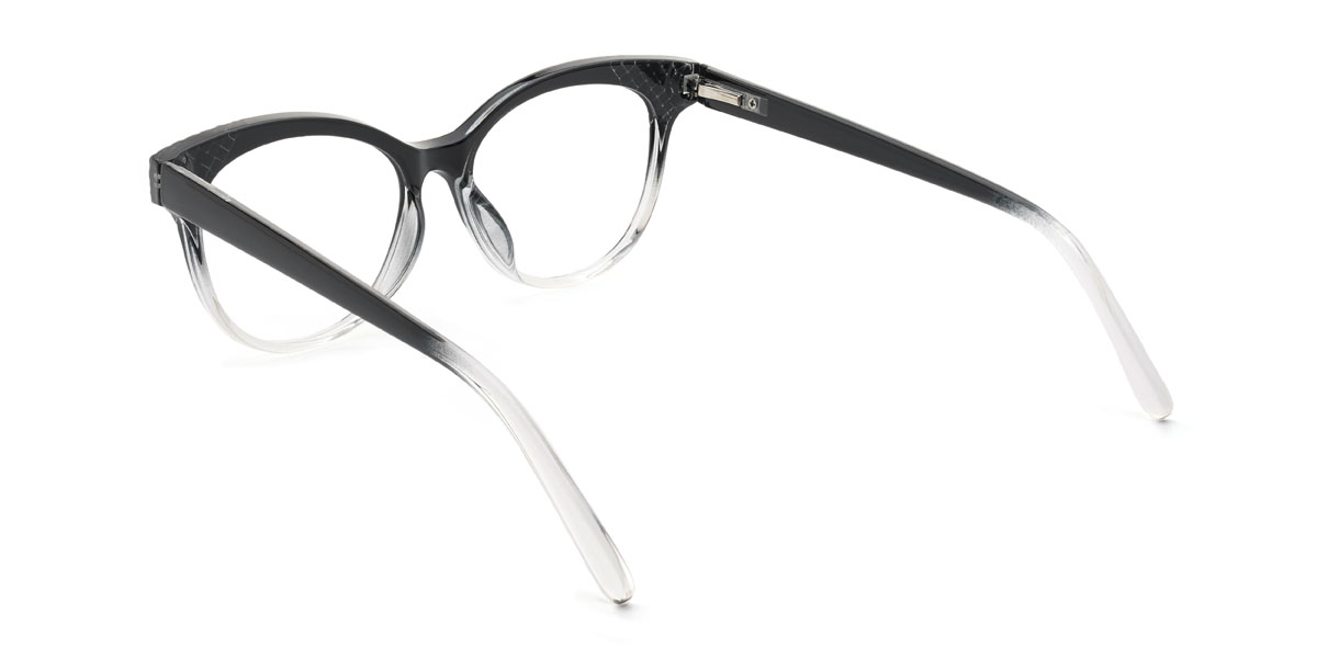 Black Clear Kosta Glasses - Oval Glasses
