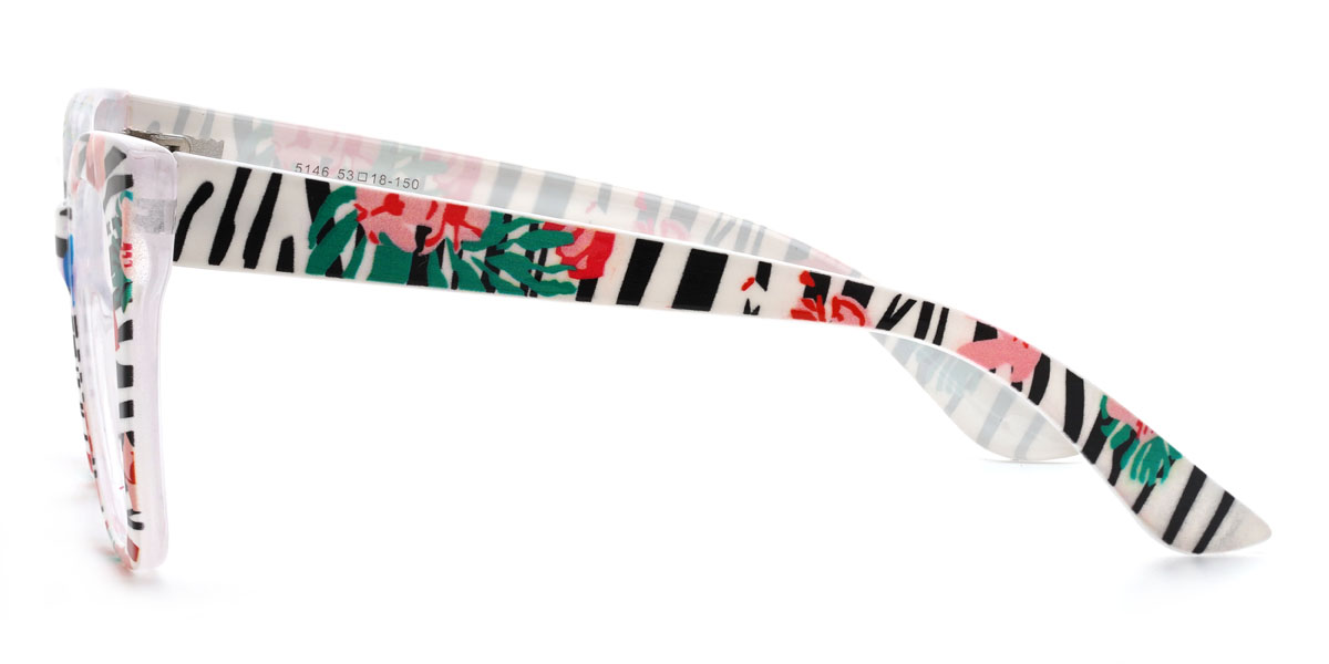 Flowers Leaf Esmee Glasses - Square Glasses