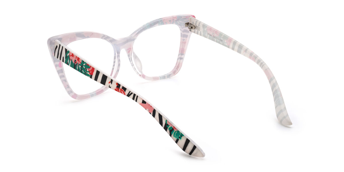 Flowers Leaf Esmee Glasses - Square Glasses