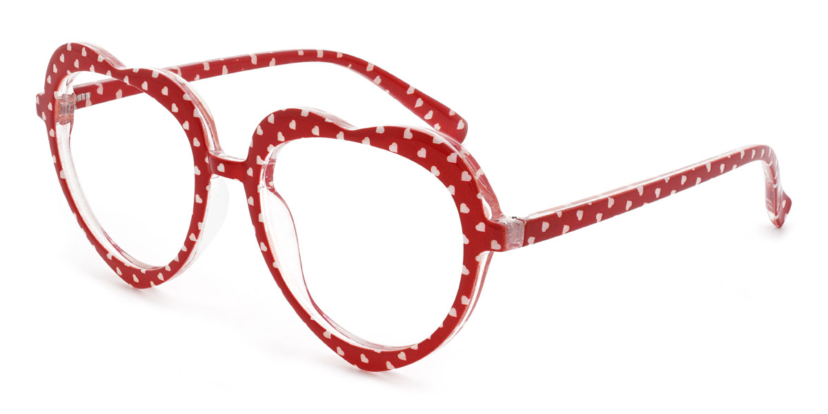 Red Heart Jaisley Glasses - Oval Glasses
