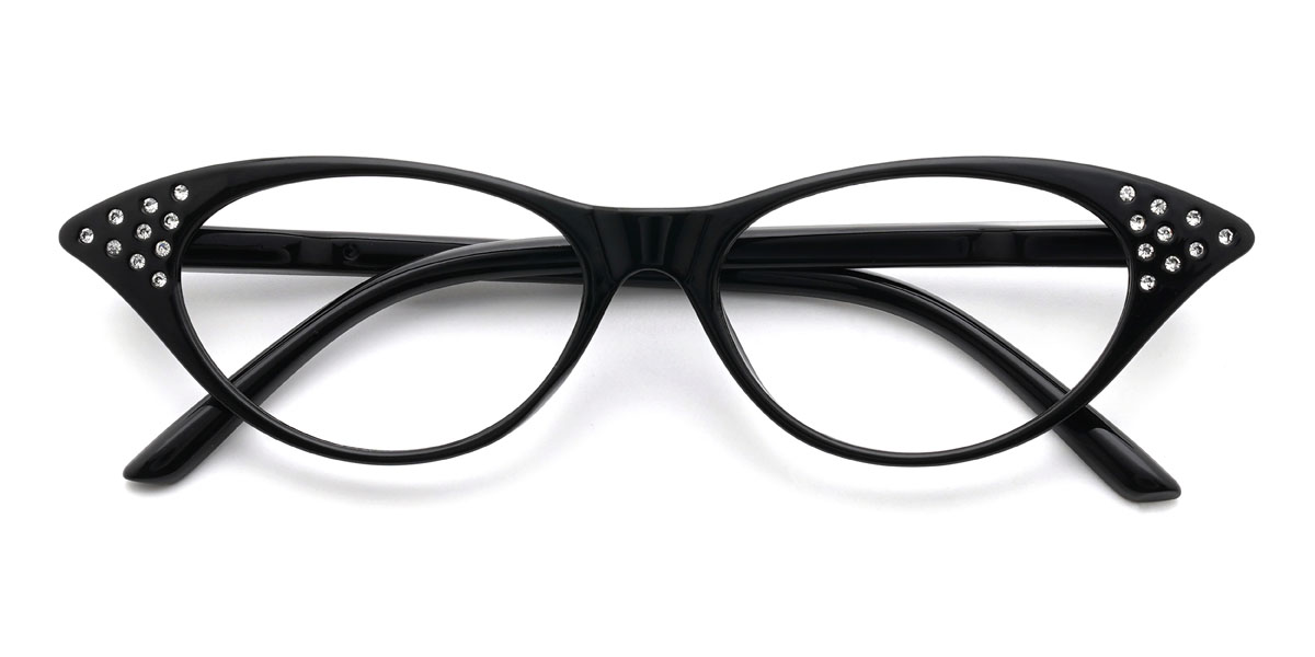 Black Laniya Glasses - Cat Eye Glasses