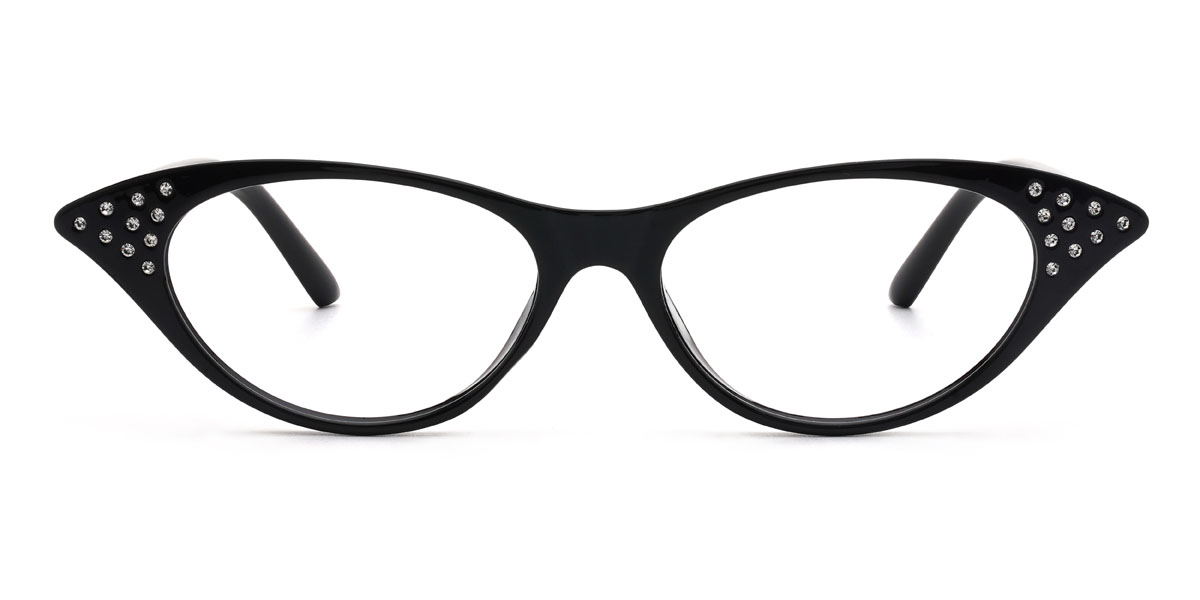 Black Laniya Glasses - Cat Eye Glasses