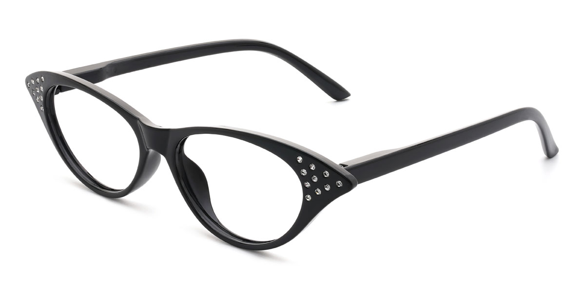Black Laniya Glasses - Cat Eye Glasses
