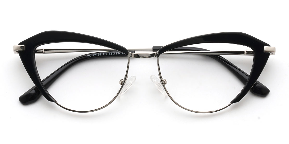 Schwarz Vania Brille - Cat Eye Glasses