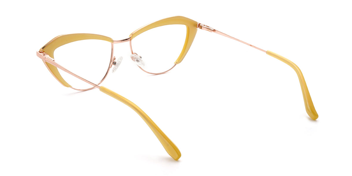 Yellow Vania Glasses - Cat Eye Glasses