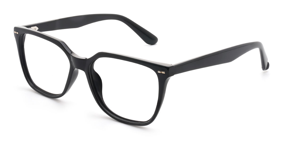 Black Gurbaaz Glasses - Rectangle Glasses
