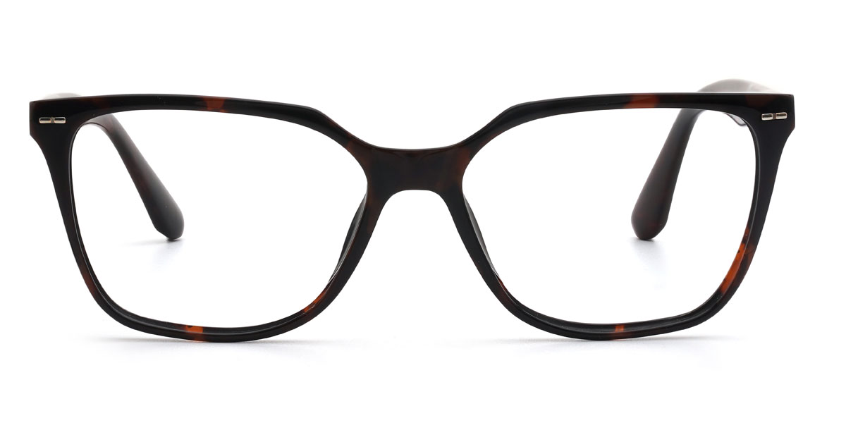 Deep Tortoiseshell Gurbaaz Glasses - Rectangle Glasses
