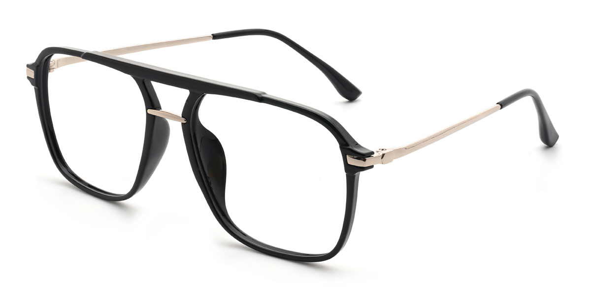 Black Jahleel Glasses - Aviator Glasses