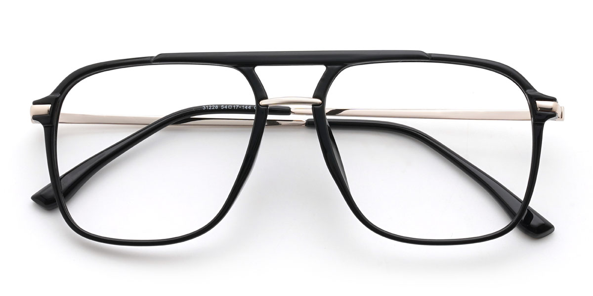 Black Jahleel Glasses - Aviator Glasses