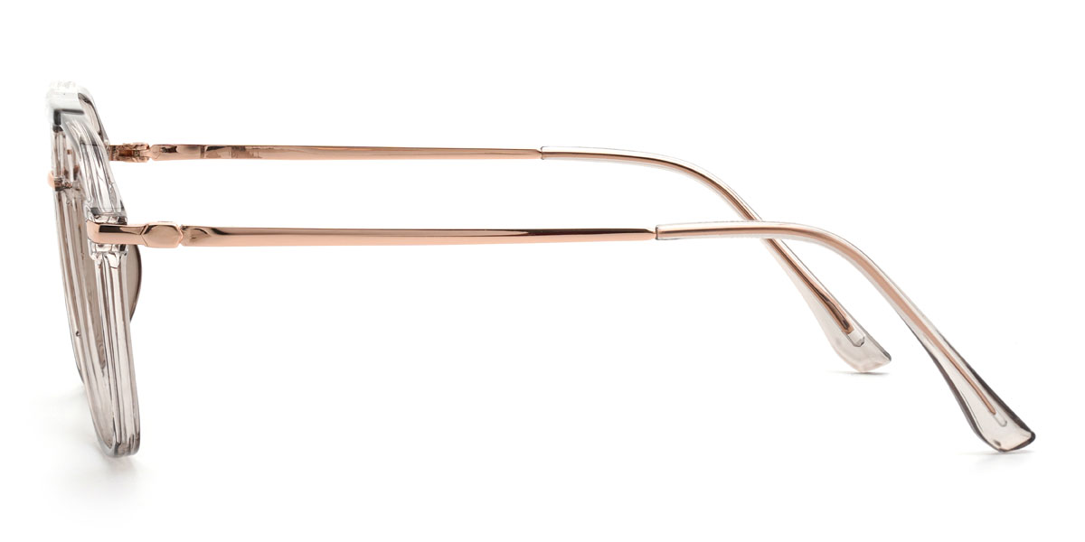 Clear Grey Jahleel Glasses - Aviator Glasses