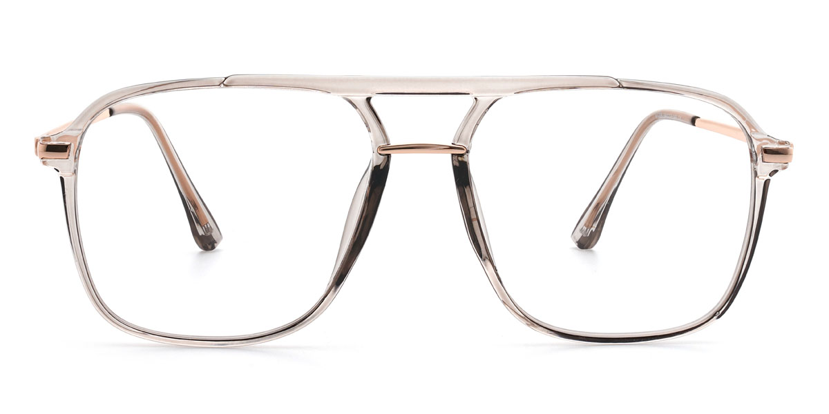 Clear Grey Jahleel Glasses - Aviator Glasses