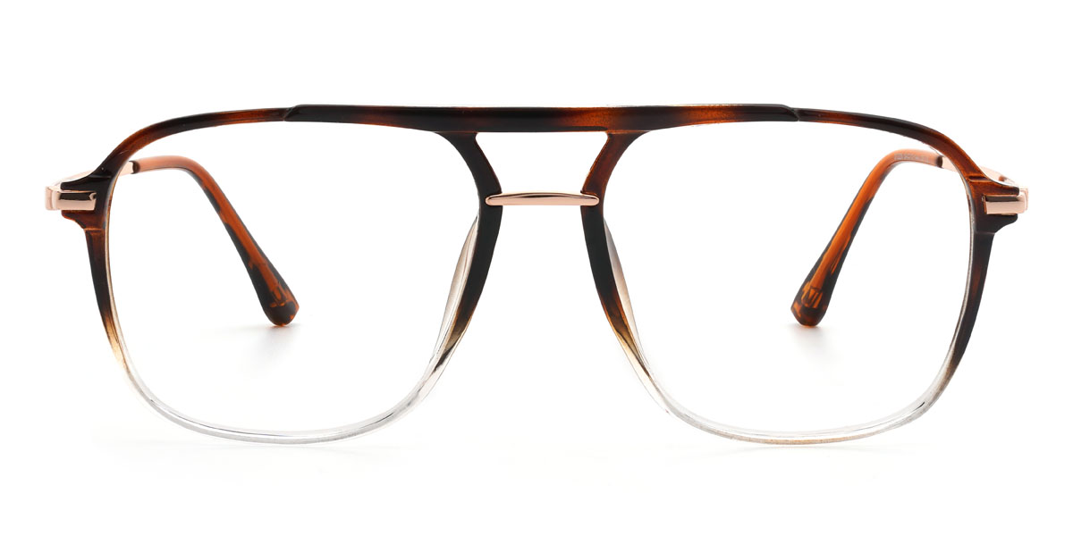 Clear Tortoiseshell Jahleel Glasses - Aviator Glasses