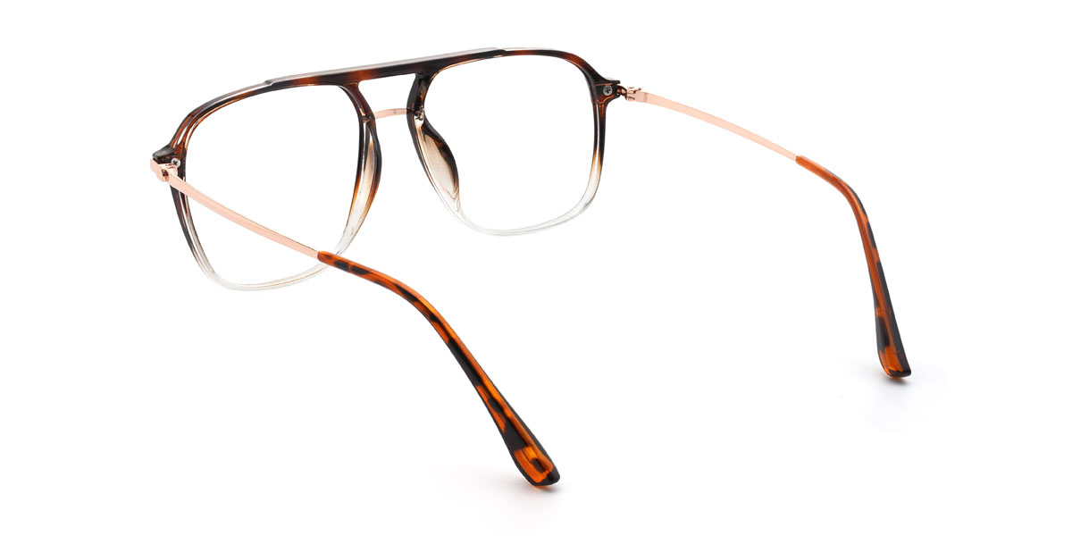 Clear Tortoiseshell Jahleel Glasses - Aviator Glasses