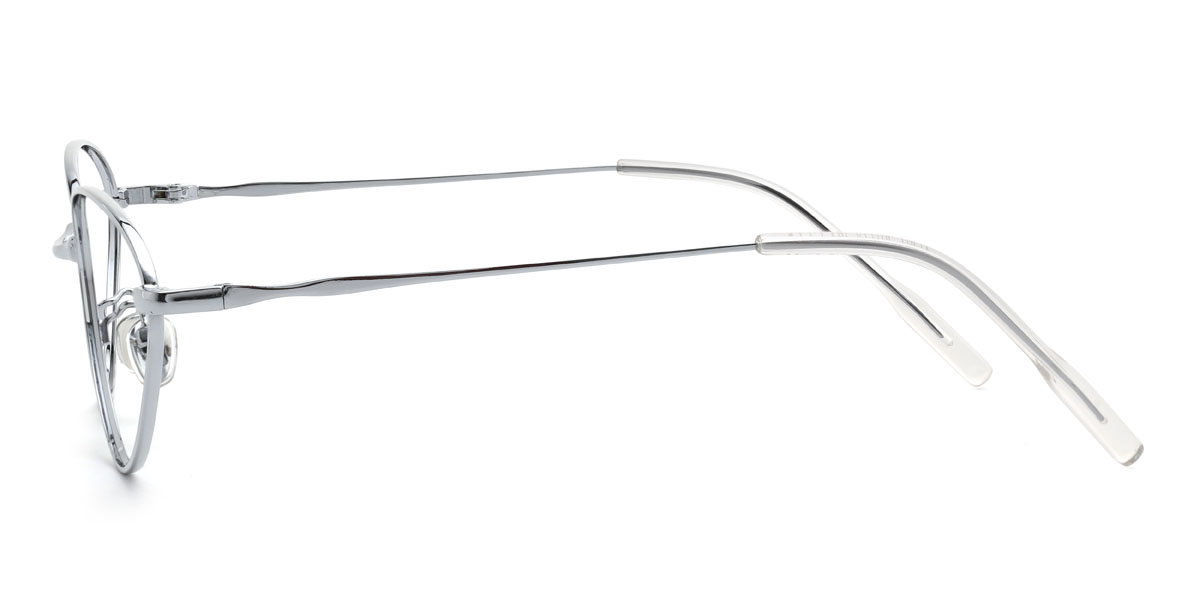Silver Rochelle Glasses - Cat Eye Glasses