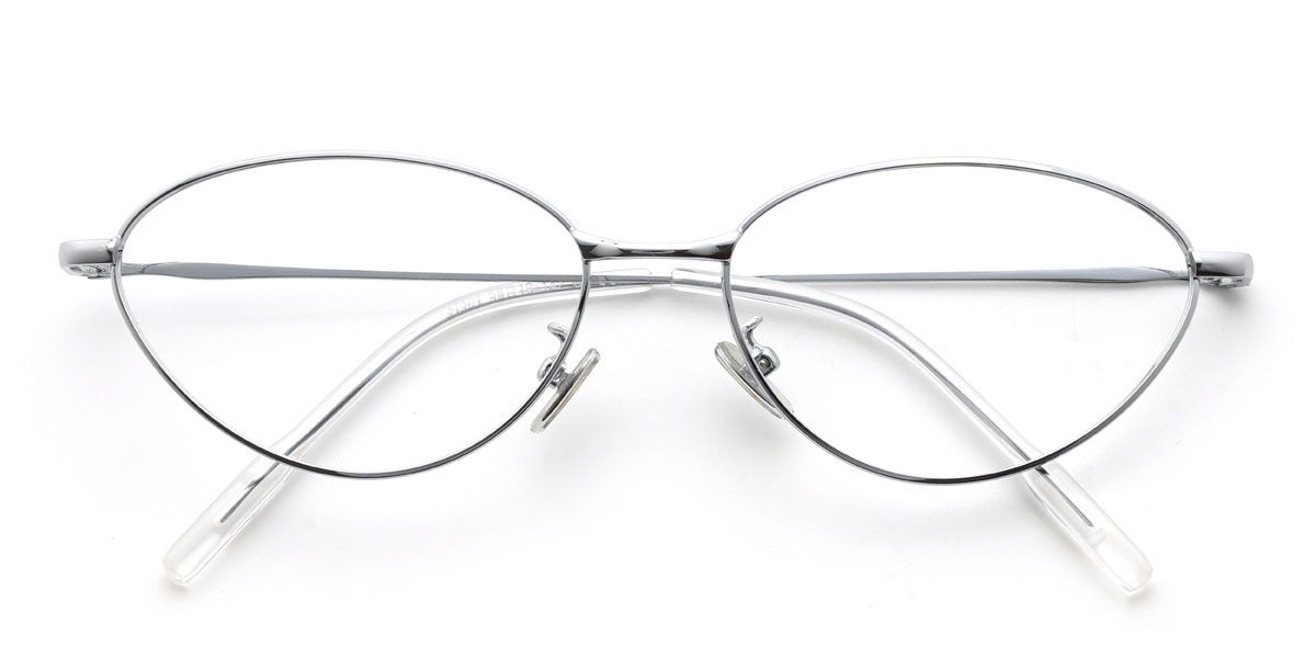 Silver Rochelle Glasses - Cat Eye Glasses