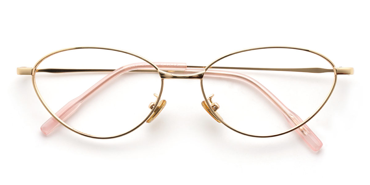 Gold Rochelle Glasses - Cat Eye Glasses
