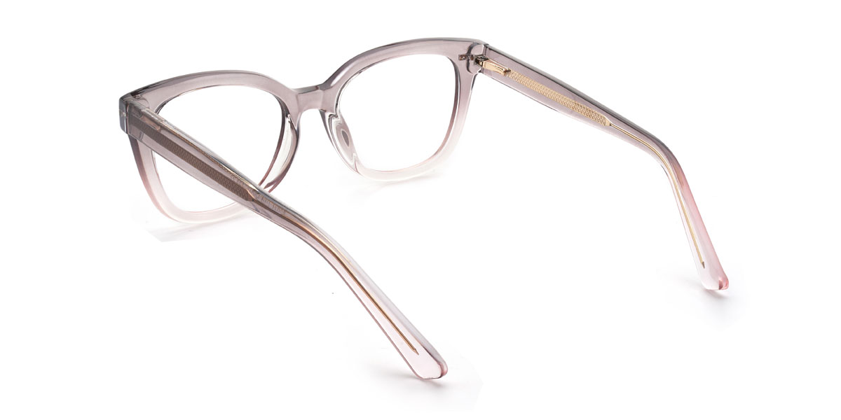 Grey Pink Barbi Glasses - Square Glasses