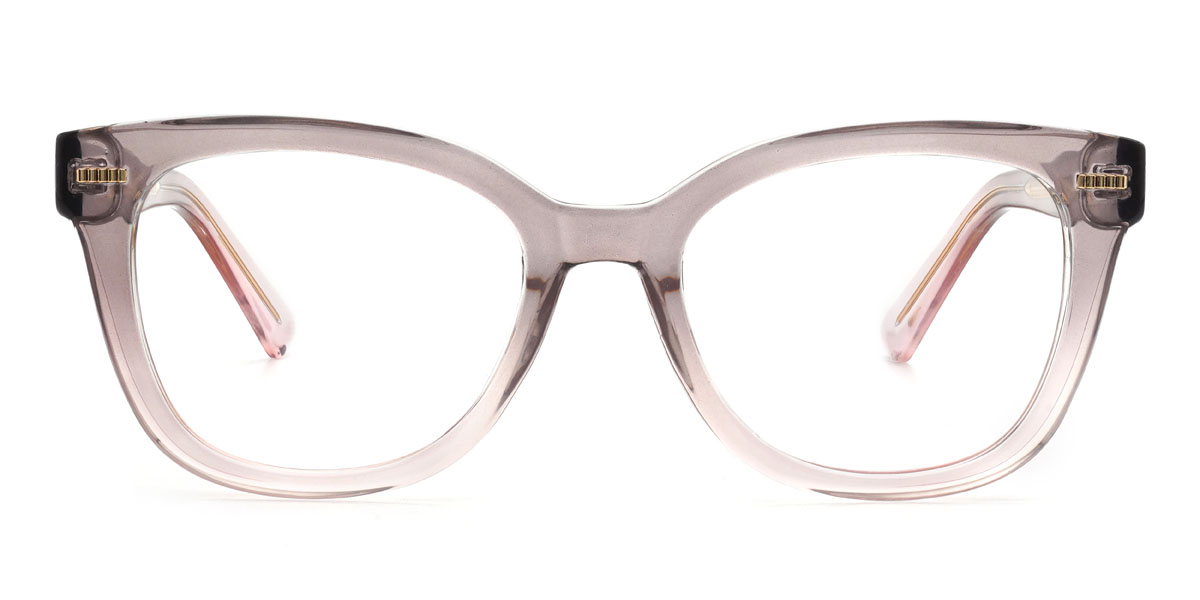 Grey Pink Barbi Glasses - Square Glasses
