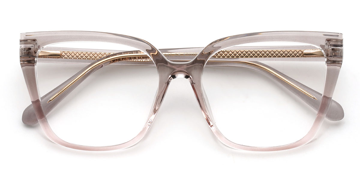 Grey Pink Nkanyezi Glasses - Square Glasses