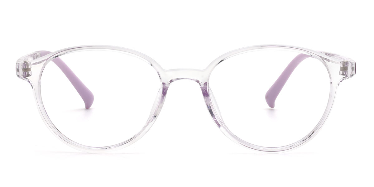 Clear Purple Aishani (Age 7-9) Glasses - Kids Glasses