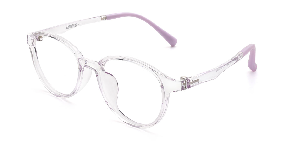 Clear Purple Aishani (Age 7-9) Glasses - Kids Glasses