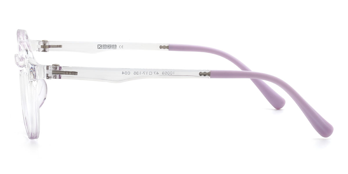 Clear Purple Aishani (Age 7-9) Glasses - Kids Glasses