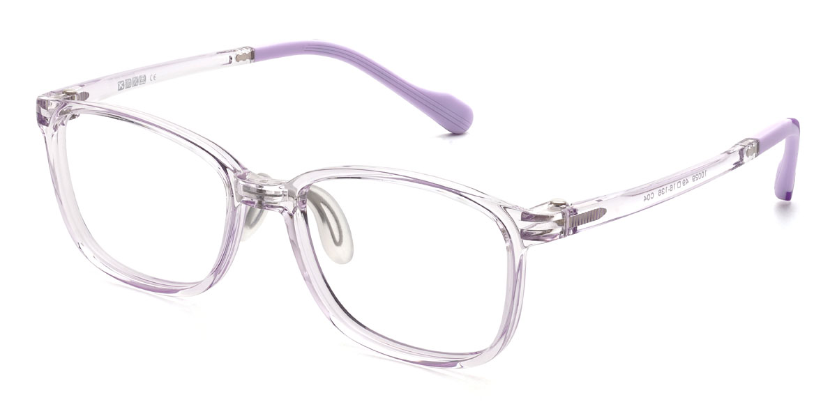 Clear Purple Fareed (Age 7-9) Glasses - Kids Glasses