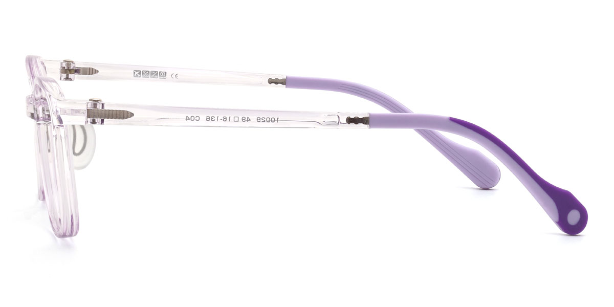 Clear Purple Fareed (Age 7-9) Glasses - Kids Glasses