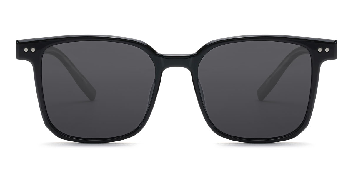 Black Grey Marz - Square Sunglasses