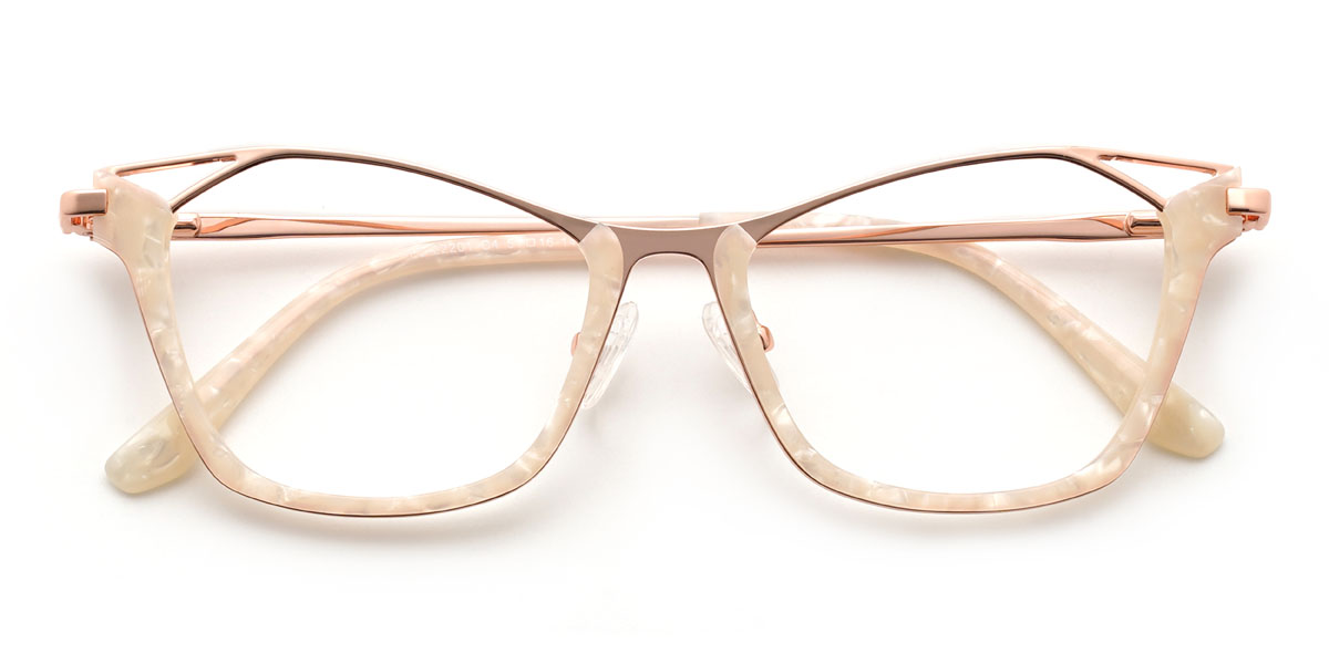 Marble Yellow Caidyn Glasses - Rectangle Glasses