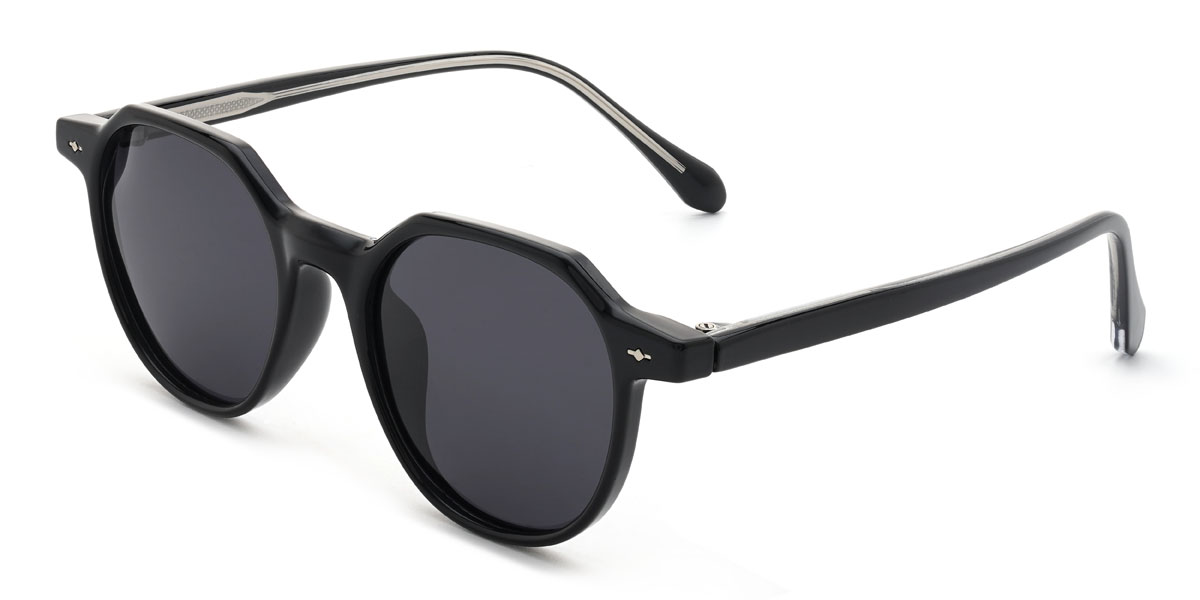 Noir Gris Amiel Lunettes - Oval Sunglasses