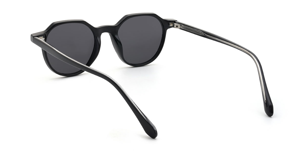 Noir Gris Amiel Lunettes - Oval Sunglasses