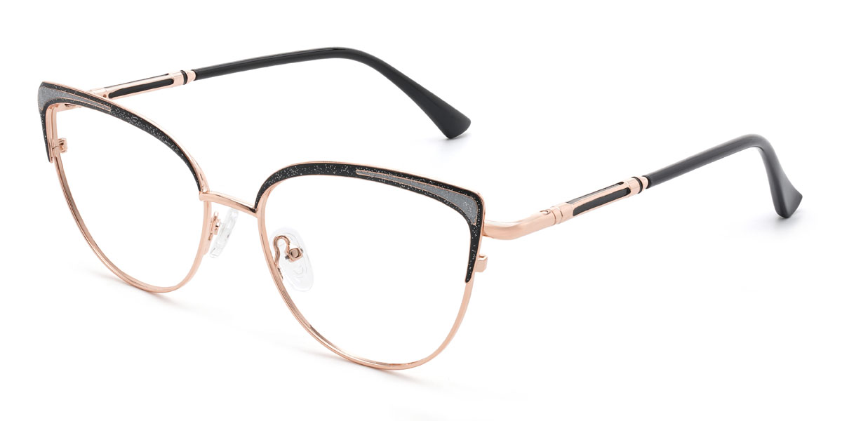 Black Kailer Glasses - Cat Eye Glasses