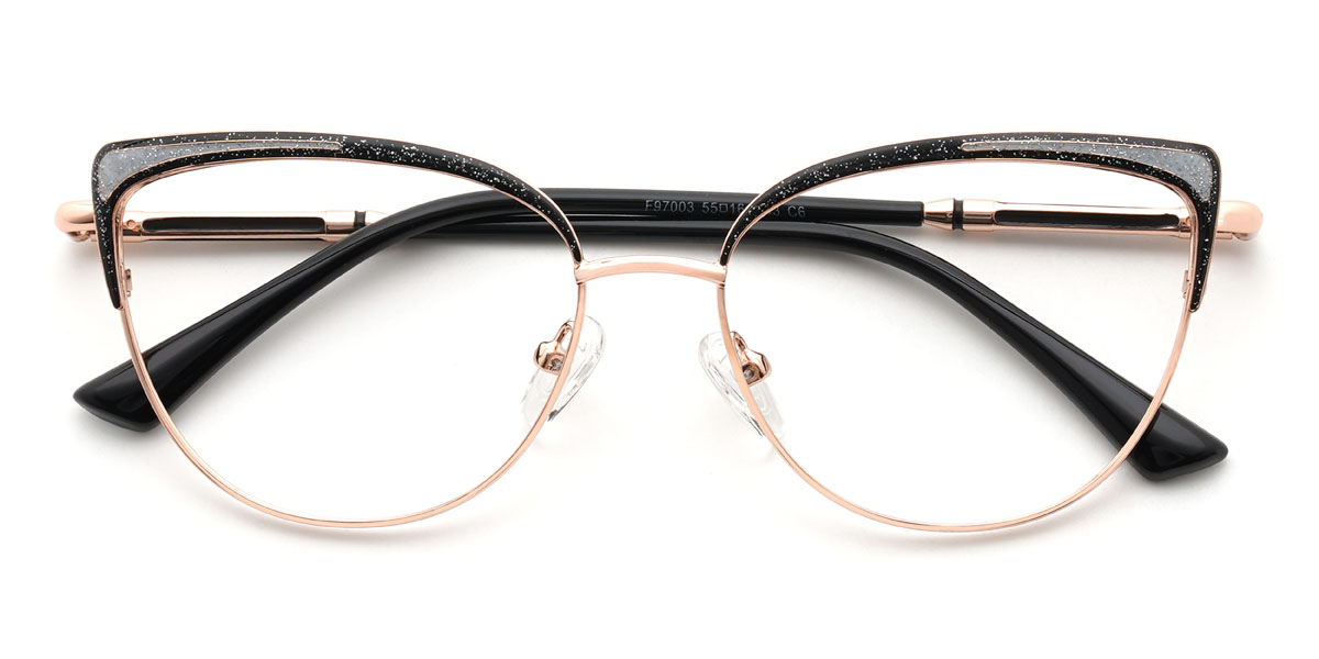 Black Kailer Glasses - Cat Eye Glasses