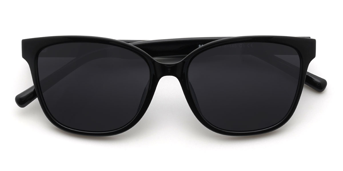 Black Grey Hutson Glasses - Rectangle Sunglasses