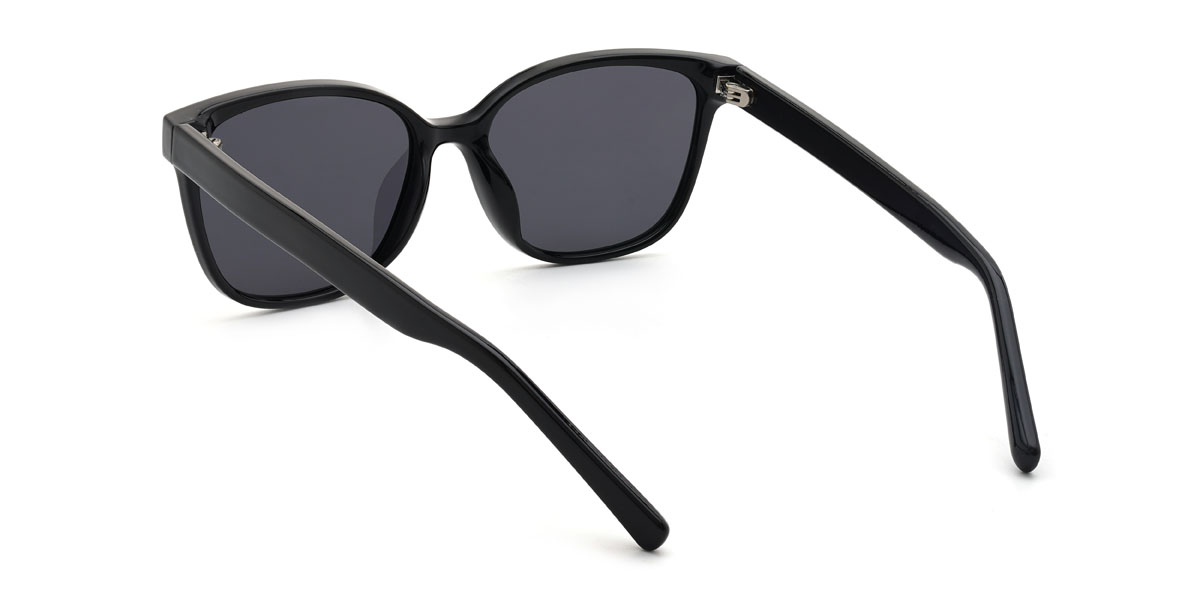 Black Grey Hutson Glasses - Rectangle Sunglasses