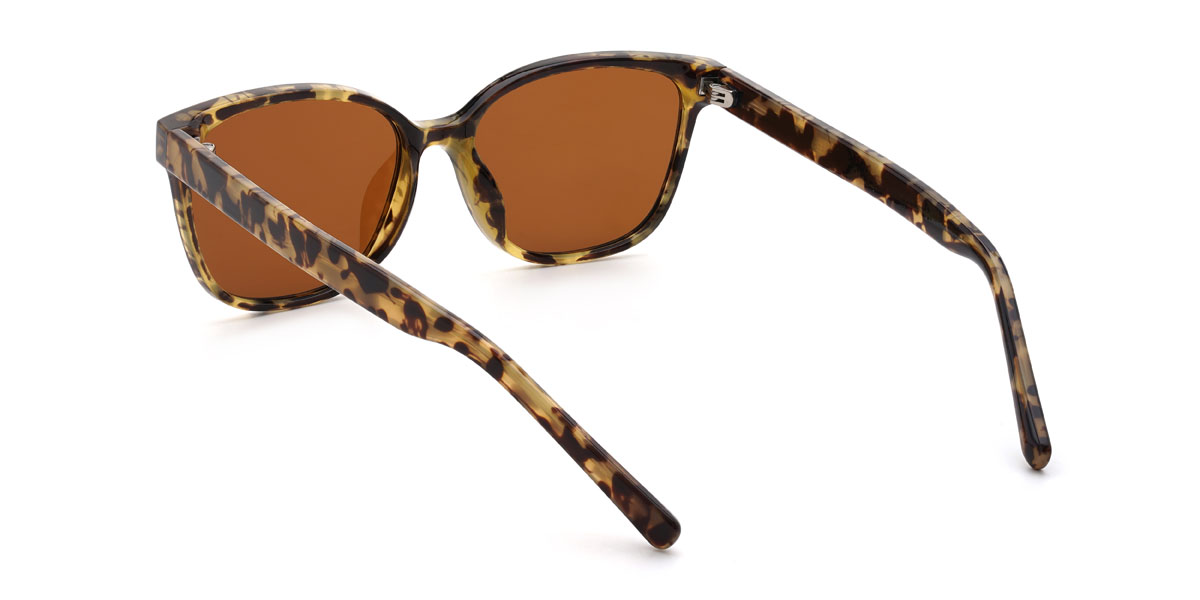 Tortoiseshell Brown Hutson Glasses - Rectangle Sunglasses