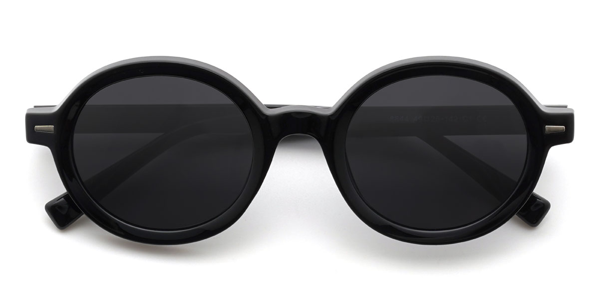 Fekete szürke Jameer Szemüveg - Oval Sunglasses