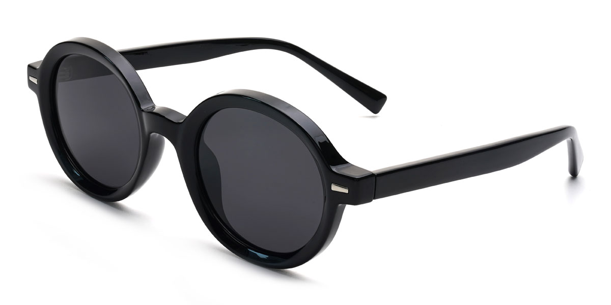 Fekete szürke Jameer Szemüveg - Oval Sunglasses