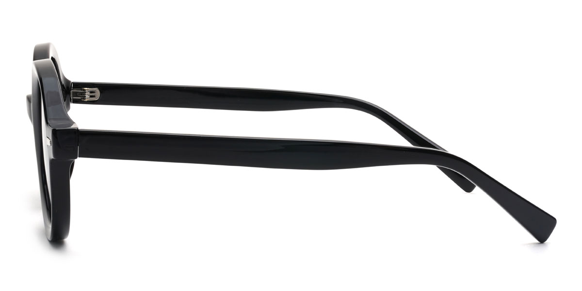 Fekete szürke Jameer Szemüveg - Oval Sunglasses