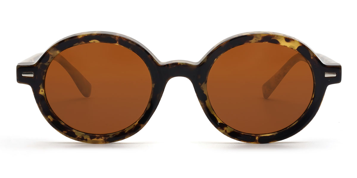 Tortoiseshell Brown Jameer - Oval Sunglasses